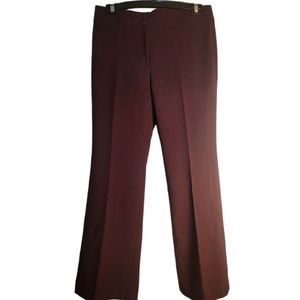 Loft Kate Pants Dress Trousers Burgundy Womens Size 6P New